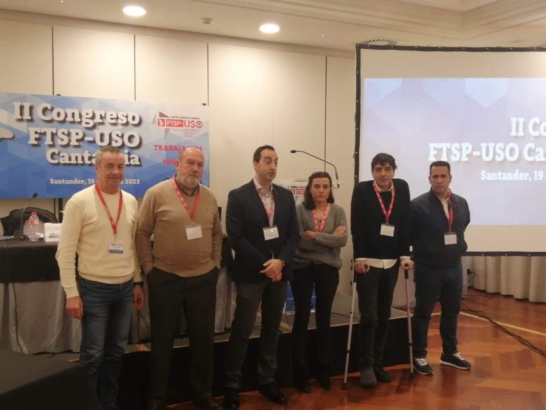 Ejecutiva FTSP-USO II Congreso. Cantabria