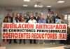USO, SCAT y CNT ultiman la concentración por la jubilación anticipada de profesionales del transporte