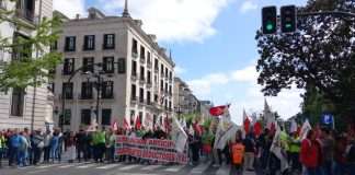 El sector del transporte se manifiesta en Santander exigiendo coeficientes reductores para una jubilación digna
