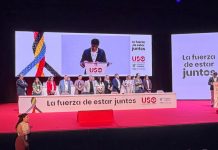 Joaquín Pérez reelegido secretario general de USO en el XIII Congreso que muestra la cohesión y unidad del sindicato