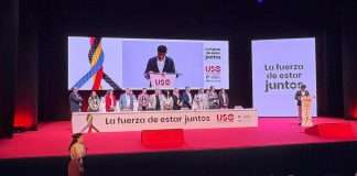 Joaquín Pérez reelegido secretario general de USO en el XIII Congreso que muestra la cohesión y unidad del sindicato