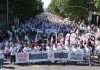 La delegación cántabra de USO participa en el 1º de Mayo más multitudinario en Madrid en un ambiente festivo y sin incidentes